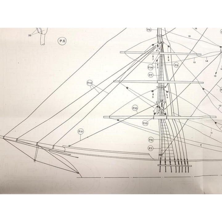 Mantua Model Mercator školní plachetnice 1:120 kit