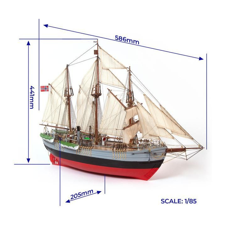 OCCRE Fram výzkumná loď 1:85 kit