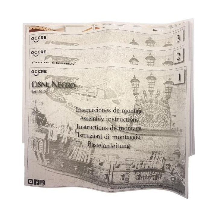 OCCRE Black Swan pirátská loď 1:75 kit