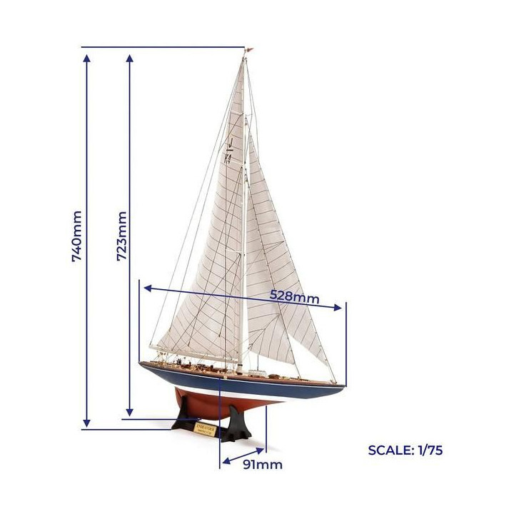 OCCRE Endeavour jachta – Americas Cup 1934 1:75 kit