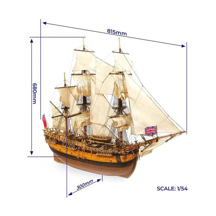 OCCRE HMS Endeavour 1:54 kit