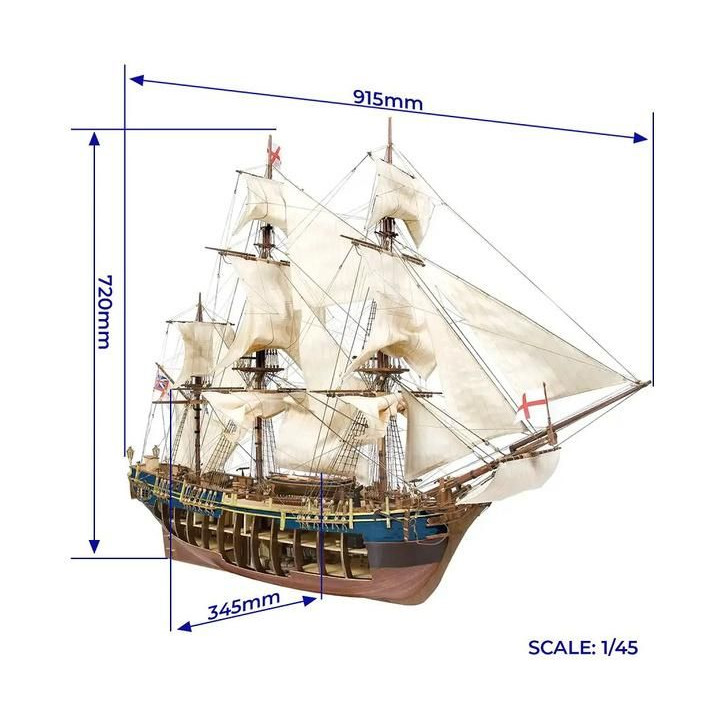 OCCRE HMS Bounty 1:45 kit