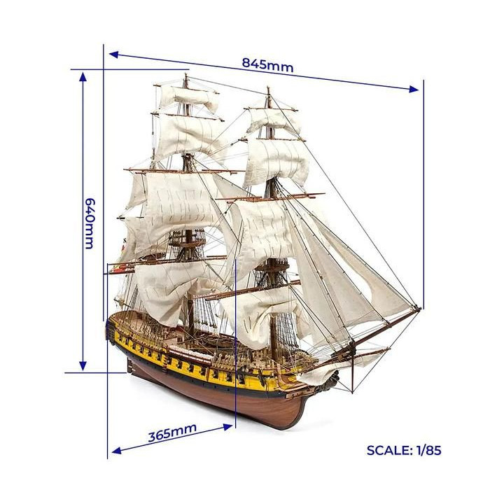 OCCRE N.S. Mercedes fregata 1:85 kit