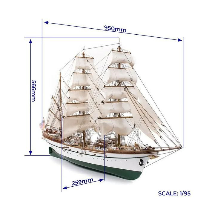 OCCRE Gorch Fock 1:95 kit