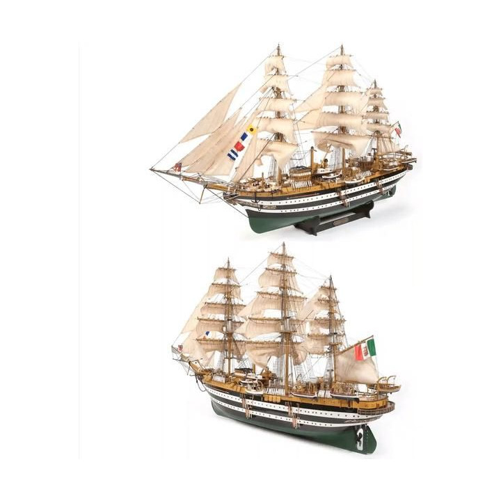 OCCRE Amerigo Vespucci 1:100 + plachty Kit