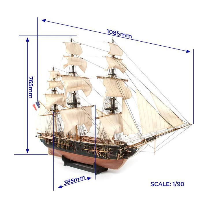 OCCRE Belle Poule 1:90 kit