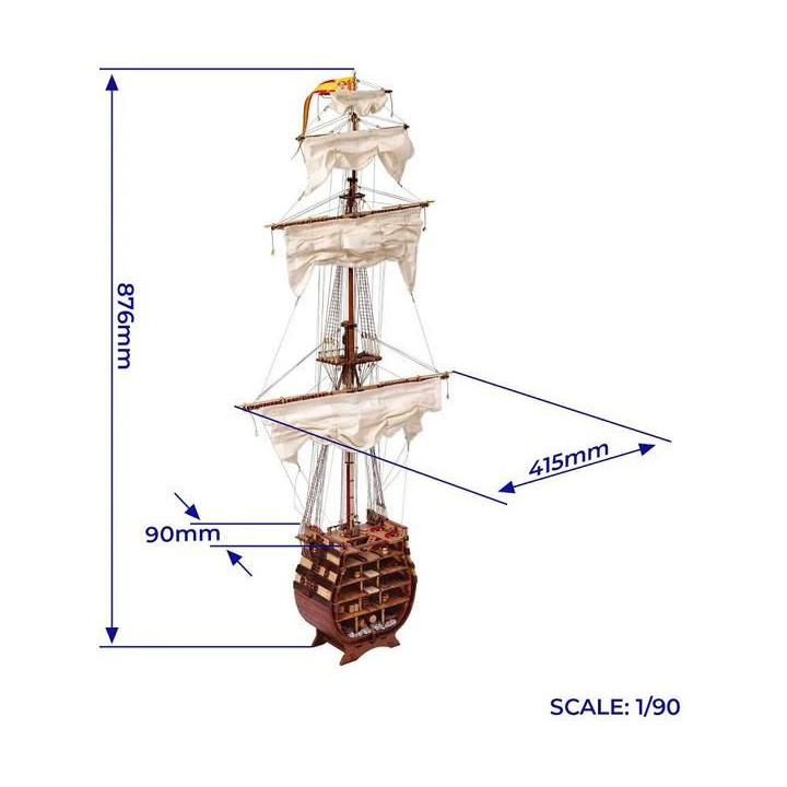 OCCRE Santísima Trinidad řez 1:90 kit