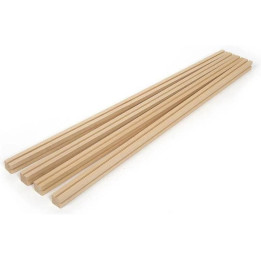 OCCRE Dřevěný profil pro výrobu vitrín 15x15x1000 mm (4)