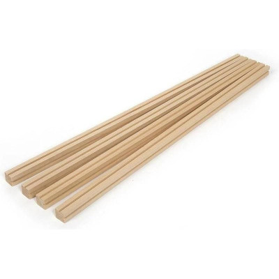 OCCRE Dřevěný profil pro výrobu vitrín 15x15x1000 mm (4)