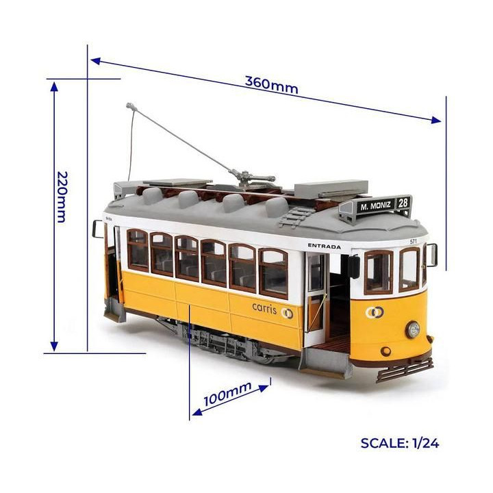 OCCRE Tramvaj Lisabon 1:24 kit
