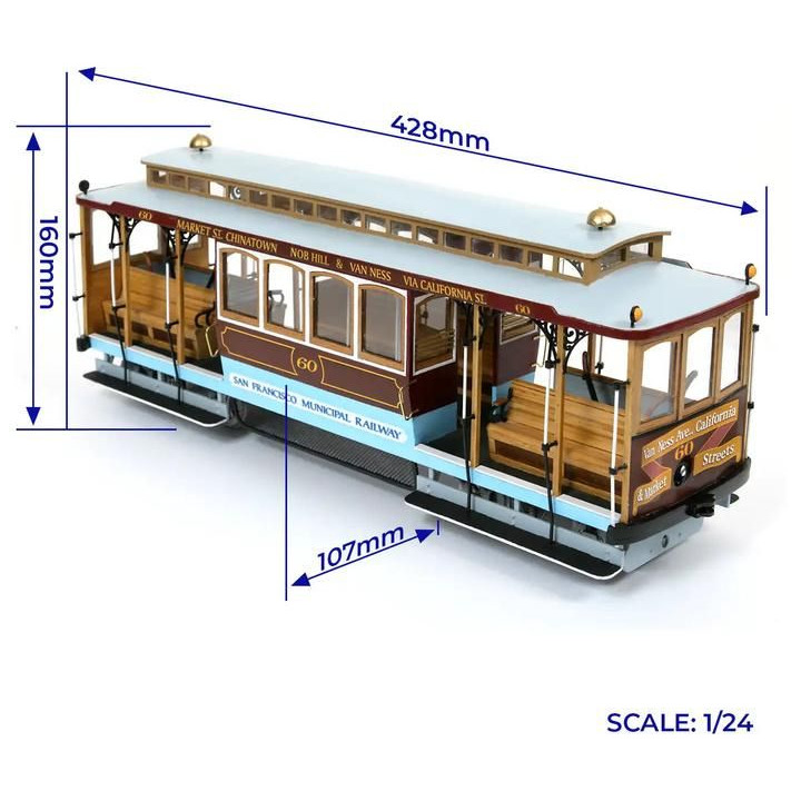 OCCRE Tramvaj San Francisco 1:24 kit