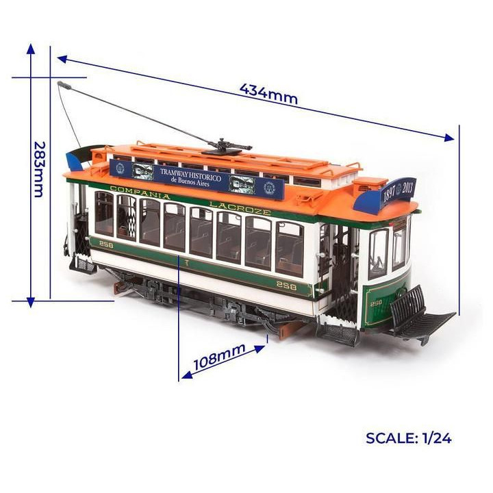 OCCRE Tramvaj Buenos Aires 1:24 kit