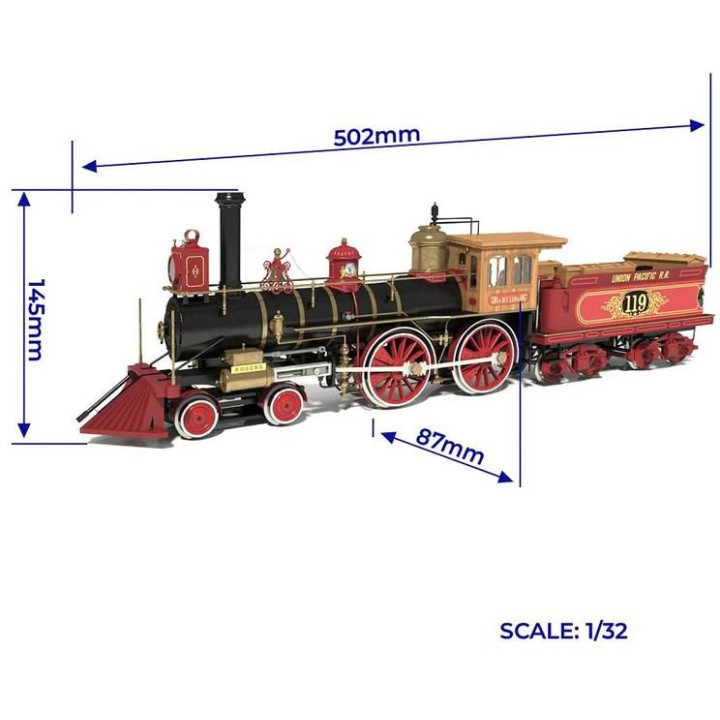 OCCRE Lokomotiva No. 119 Rogers 1:32 kit