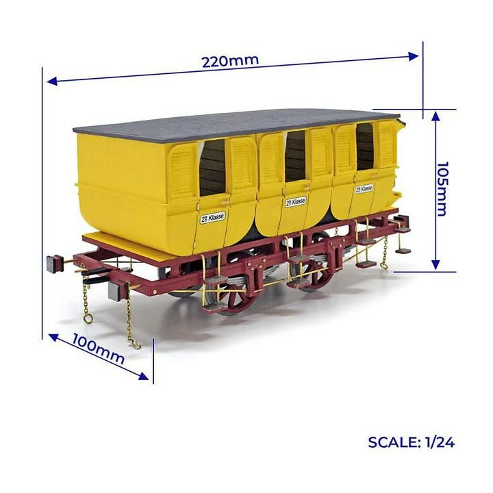 OCCRE Vagóny Adler 1:24 kit