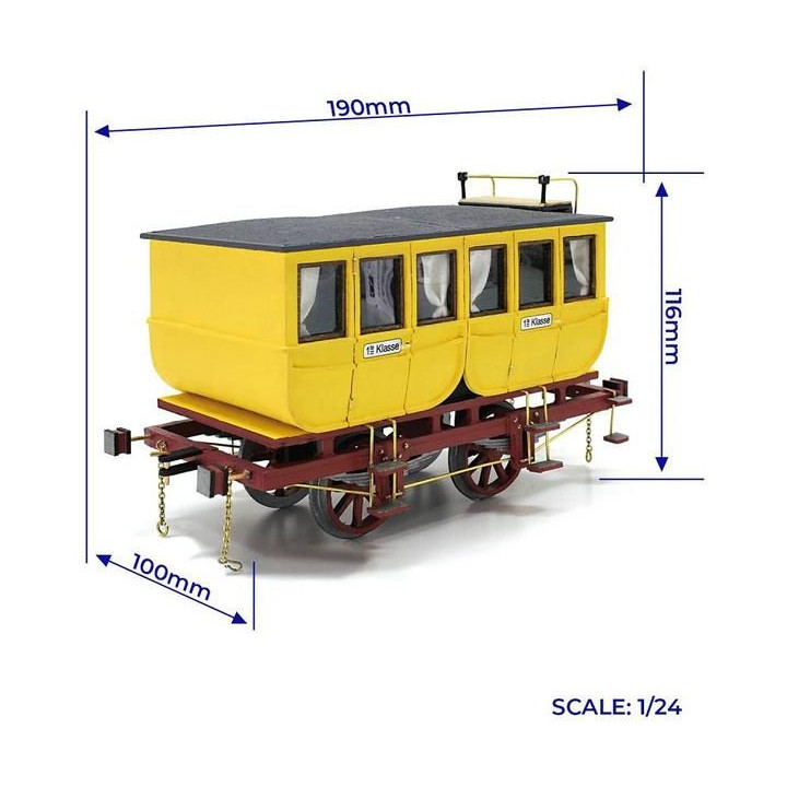OCCRE Vagóny Adler 1:24 kit
