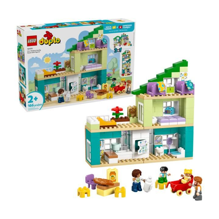 LEGO DUPLO - Moderní rodinný dům 3 v 1 s figurkami