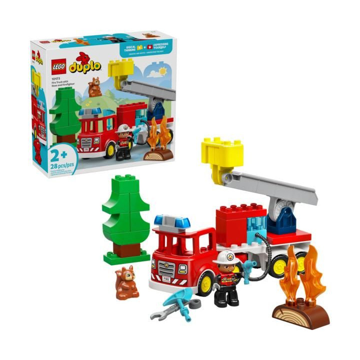 LEGO DUPLO - Hasičské auto s hadicí a hasičem