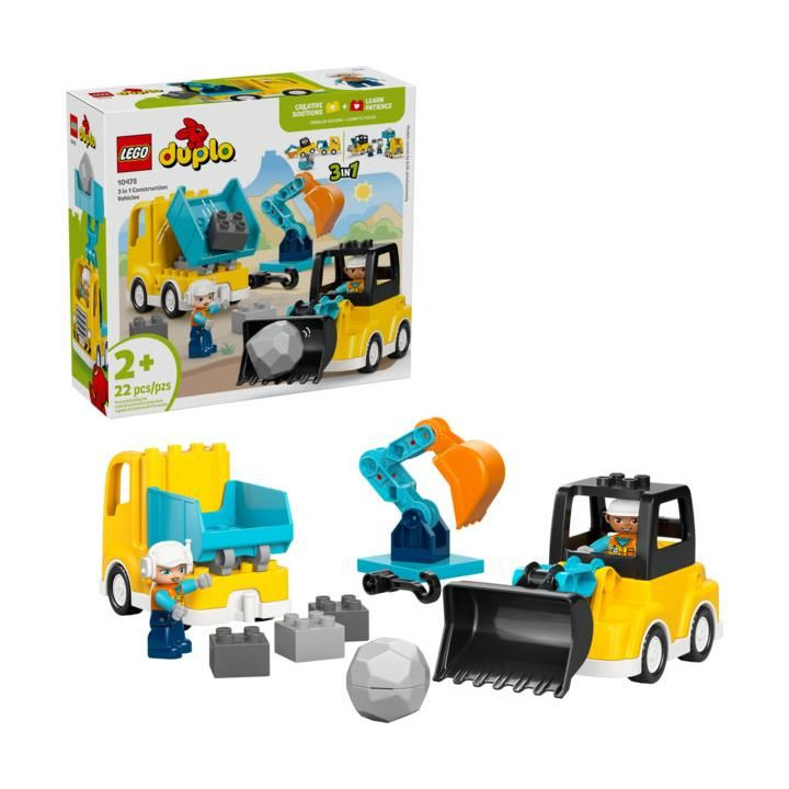 LEGO DUPLO - Vozidla na stavbě 3 v 1