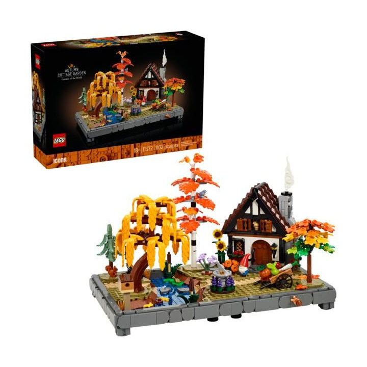 LEGO Icons - Chata a podzimní zahrada