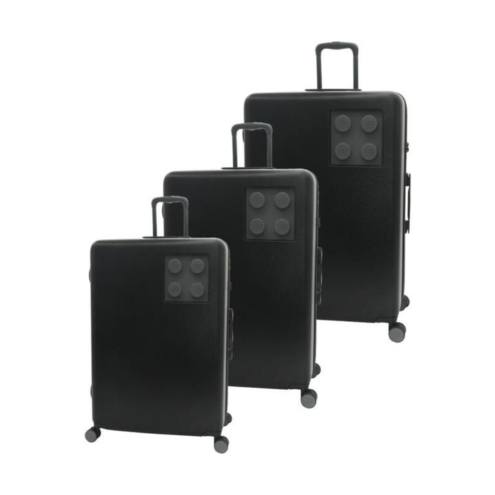 LEGO Luggage Cestovní kufr Urban 3 dílný set - černý/tmavě šedý