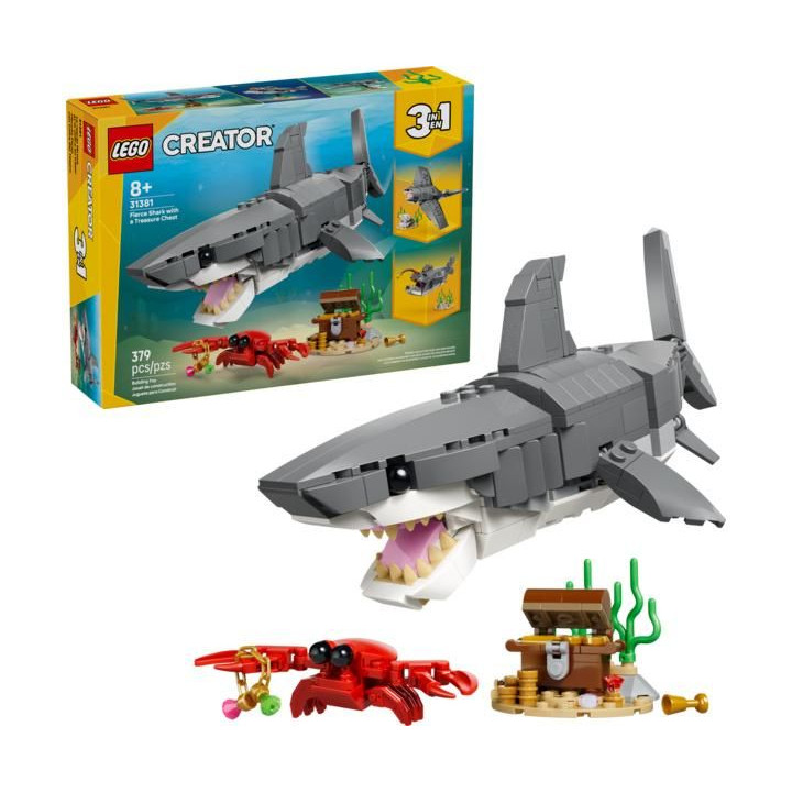 LEGO Creator - Divoký žralok a truhla s pokladem