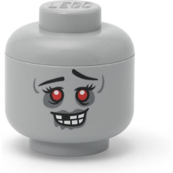 Nejnovější série úložných boxů ve tvaru tematické hlavy LEGO. LEGO mini hlavy jsou stohovatelné a perfektně sednou i na LEGO stolní boxy se zásuvkou. Rozměry: ø10,2 x 12 cm.