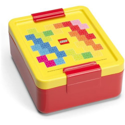LEGO box na svačinu s uzavíratelným dobře těsnícím víkem pro tu nejlepší svačinu do školy a na výlety. Rozměry 170 x 135 x 69 mm. 