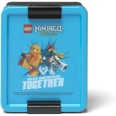 LEGO box na svačinu 170x135x69mm - Ninjago modrý
