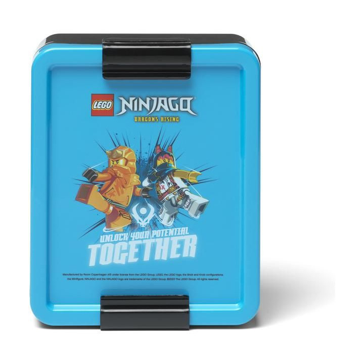 LEGO box na svačinu 170x135x69mm - Ninjago modrý