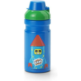 LEGO láhev na pití 0.35L - Rocket modrá/zelená
