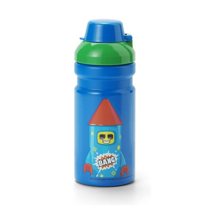 LEGO láhev na pití 0.35L - Rocket modrá/zelená