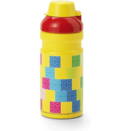LEGO láhev na pití 0.35L - Brick červená/žlutá