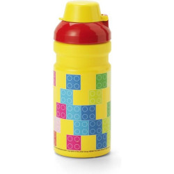Láhev na pití LEGO Classic. Skvělá láhev do školy, na výlety a kolo. Bezpečný uzávěr Open/Close. Objem 350 ml.