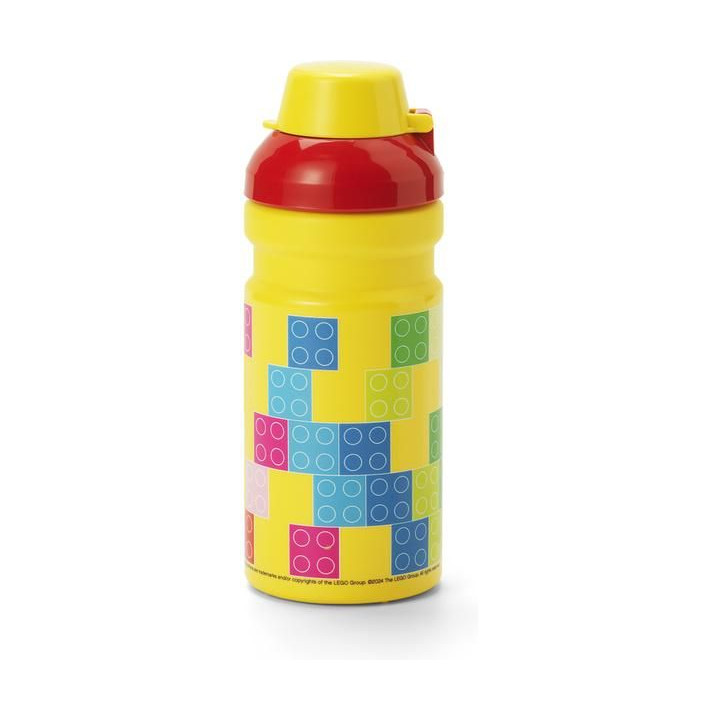 LEGO láhev na pití 0.35L - Brick červená/žlutá