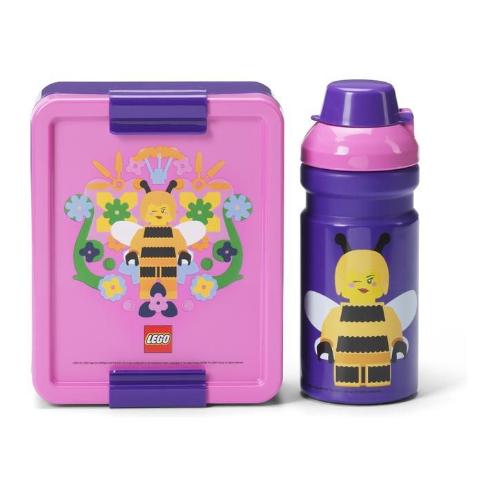 LEGO svačinový set - Bee fialový