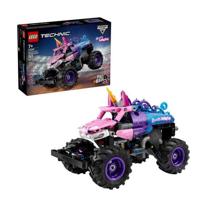 LEGO Technic - Monster Jam™ Sparkle Smash™ s natahovacím motorem