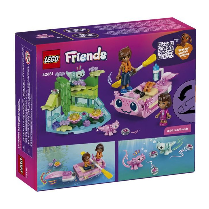 LEGO Friends - Dobrodružný člun s axolotly