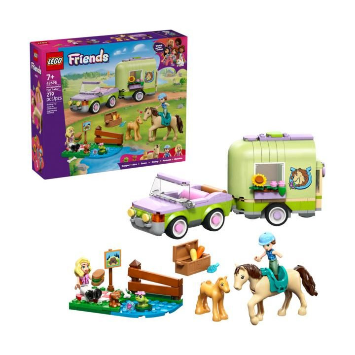 LEGO Friends - Přívěs s koněm a hříbětem