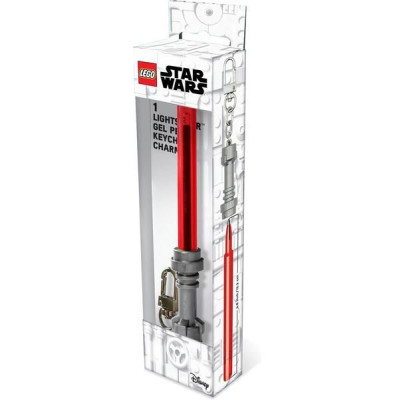 LEGO Star Wars gelové pero Světelný meč s klipem - červené