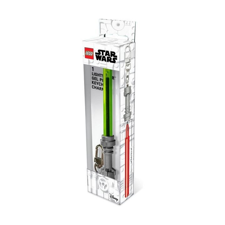 LEGO Star Wars gelové pero Světelný meč s klipem - světle zelené