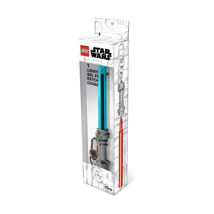 LEGO Star Wars gelové pero Světelný meč s klipem - azurové