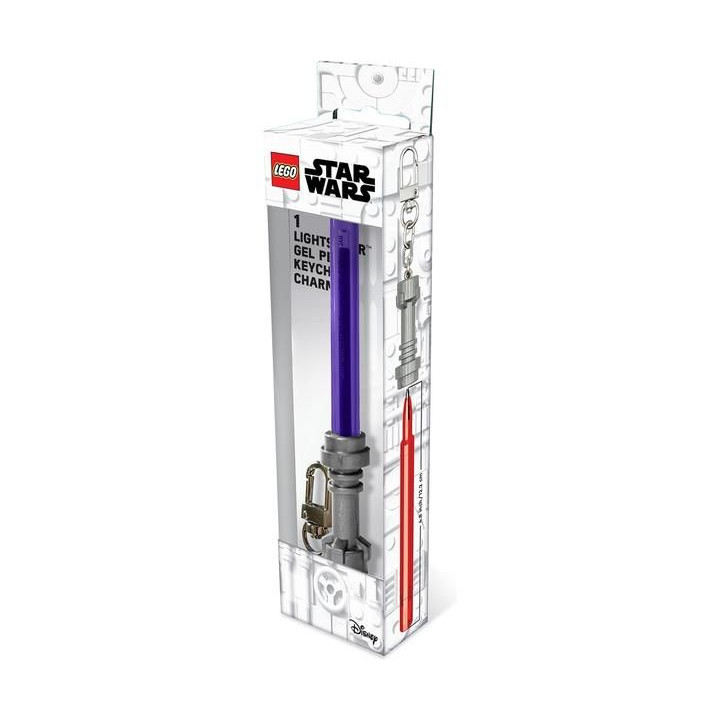 LEGO Star Wars gelové pero Světelný meč s klipem - fialové