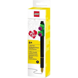 LEGO Gelové pero černé - Botanicals růžová květina