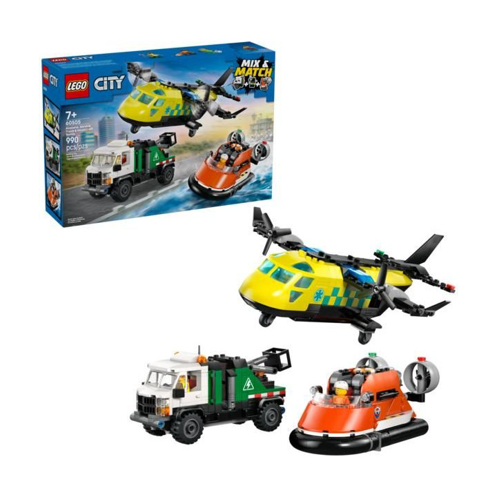 LEGO City - Remix: Letadlo, servisní vůz a vznášedlo