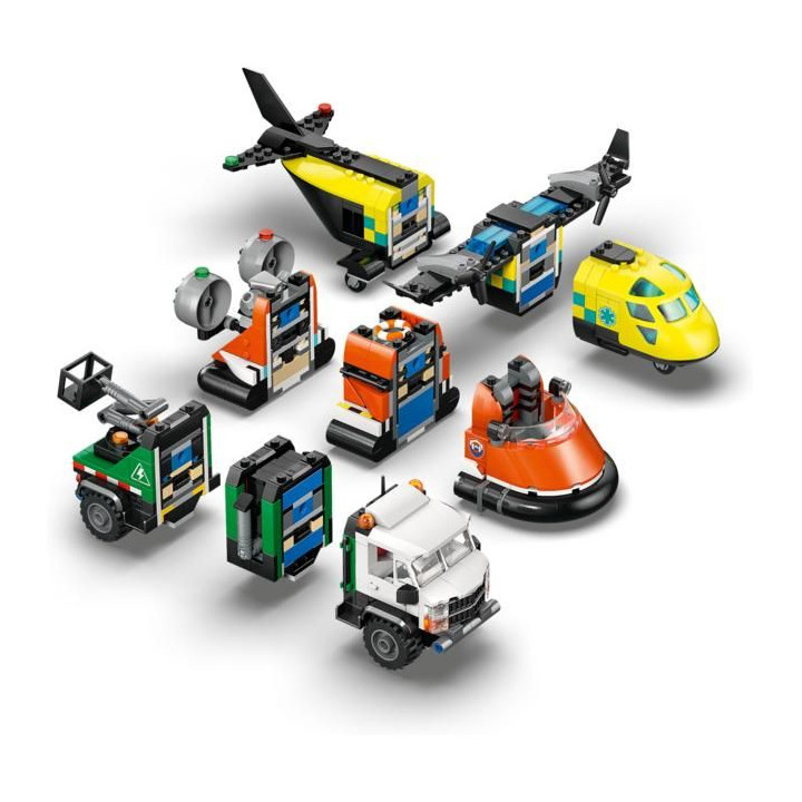 LEGO City - Remix: Letadlo, servisní vůz a vznášedlo