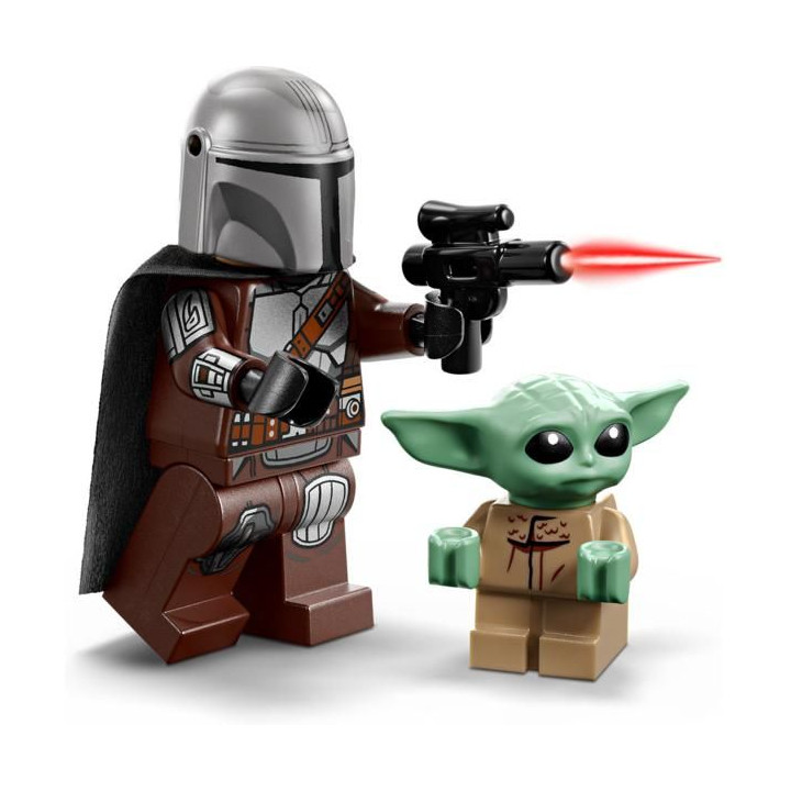 LEGO Star Wars - Mandalorian a Grogu a spídrová motorka