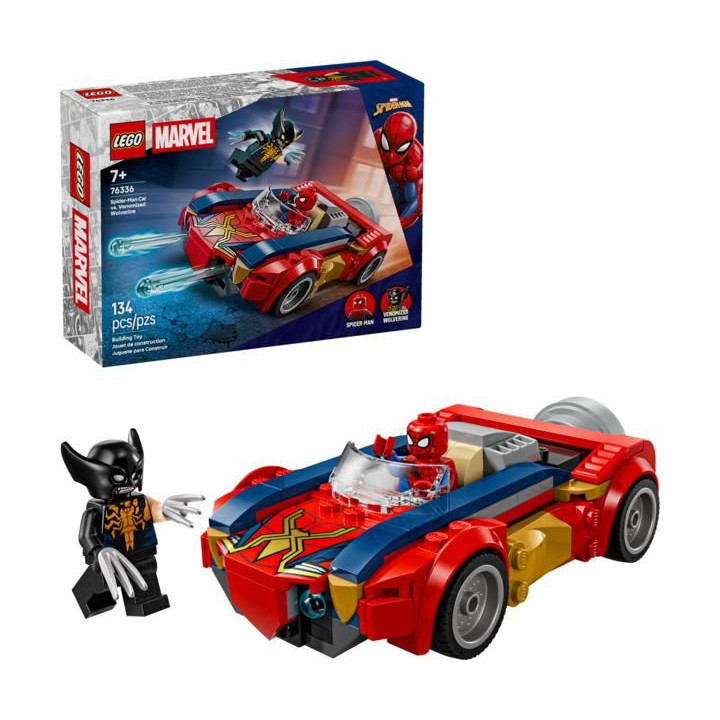 LEGO Marvel - Spider-Man a auto vs. venomizovaný Wolverine