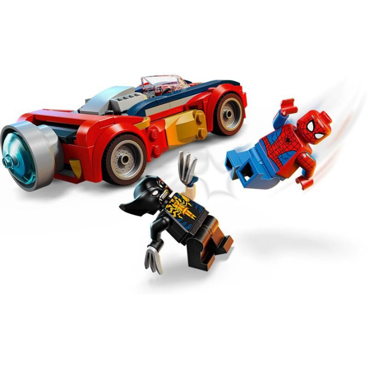 LEGO Marvel - Spider-Man a auto vs. venomizovaný Wolverine