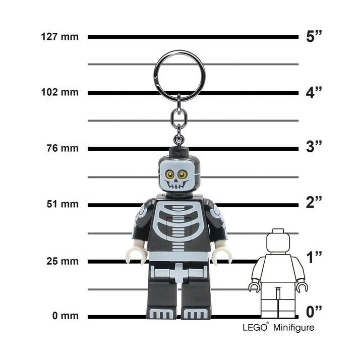LEGO svítící klíčenka - Classic Kostlivec
