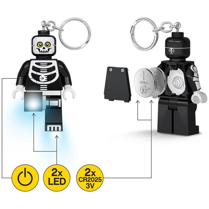 LEGO svítící klíčenka - Classic Kostlivec